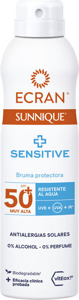 Ecran Sunnique Sensitive Bruma Protectora SPF50+ 250 Ml