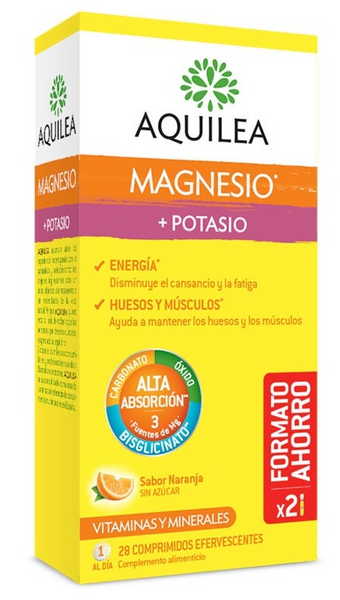 Aquilea Magnesio + Potasio 2 X 14 Comprimidos Efervescentes