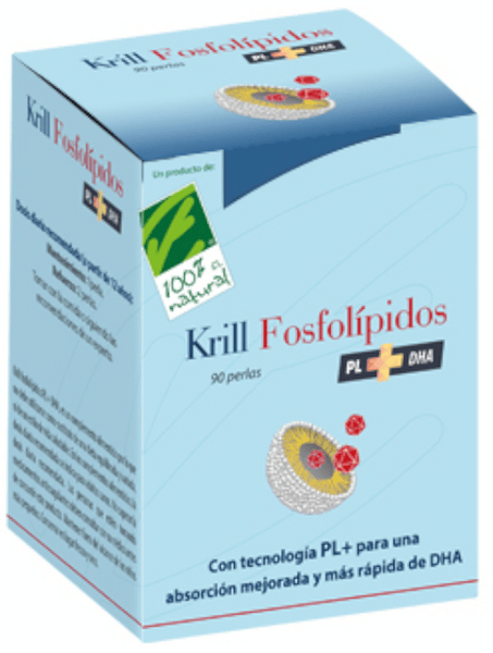 100% Natural Krill Fosfolípidos PL+ DHA 30 Perlas