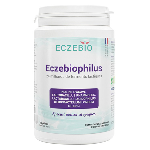 Eczebio Eczebiophilus Probiotiques Peaux Atopiques 180 gélules