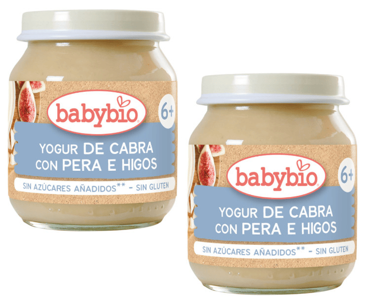 Babybio Yogur de Leche de Cabra con Pera e Higos +6m 2x130 gr