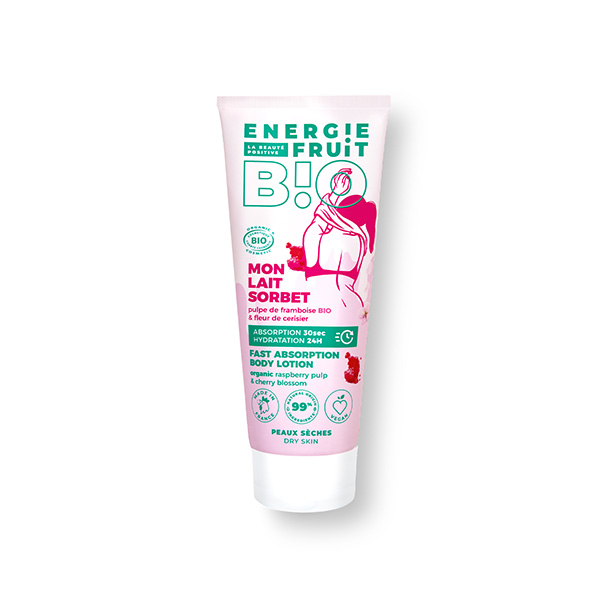 Corps Mon Lait Sorbet Fleur de Cerisier & Pulpe de Framboise Bio 200ml