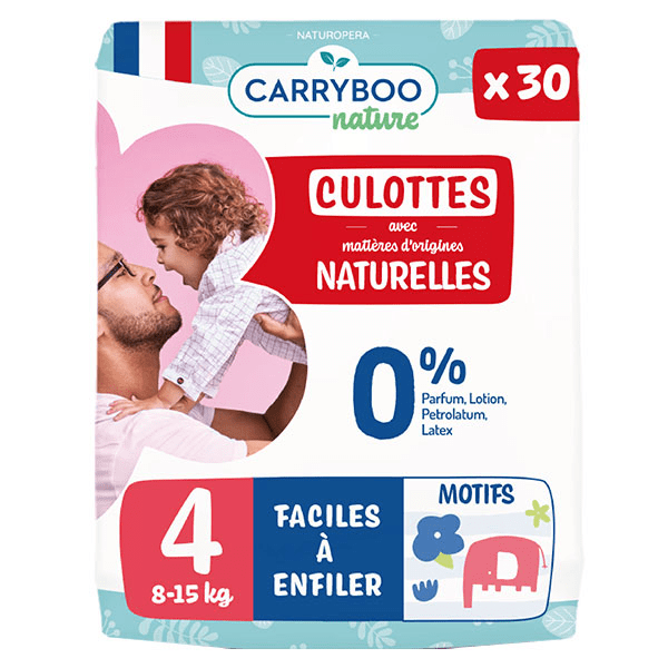 Culotte Naturelle T4 8-15kg 30 couches 2