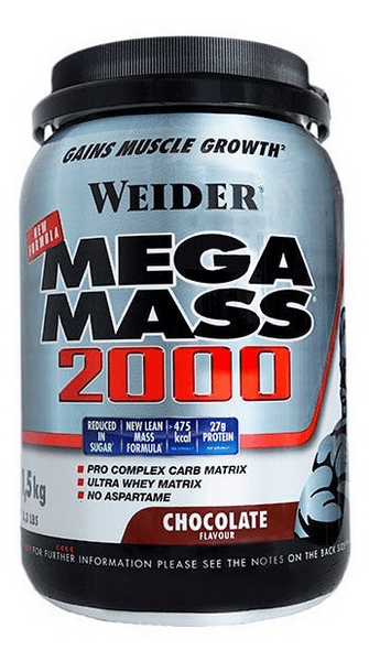 Weider Super Mega Mass 2000 1,5 Kg - Chocolate - Proteínas Mkp Talla T.u. Único - Imagen 4