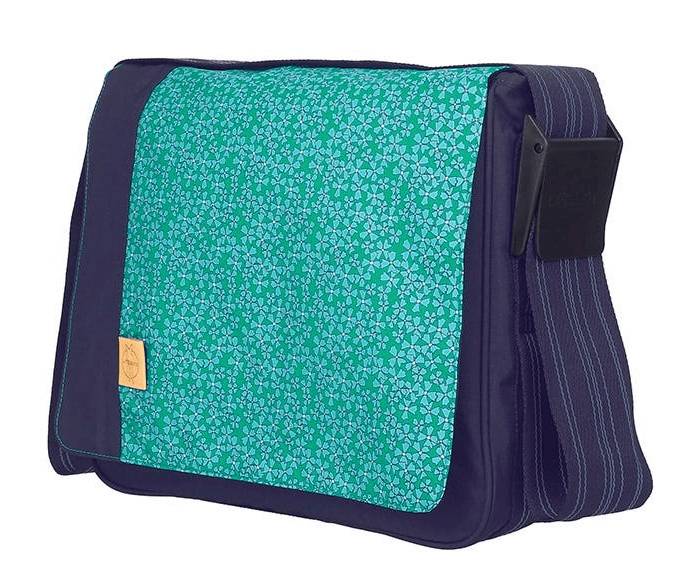 Lässig Bolso Maternal Messenger Azul Decorado