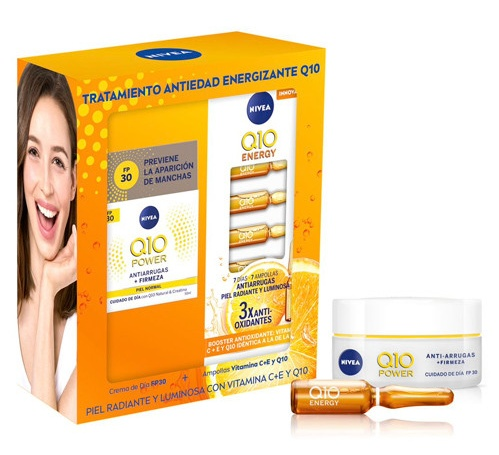 Nivea Pack Q10 Tratamiento Antiedad Y Energizante Con Vitamina C Y E