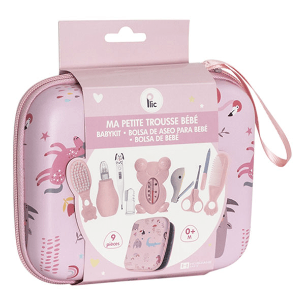 Trousse de soin complète pour bébé - 9 accessoires - rose 3