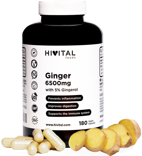 Hivital Jengibre 6500 Mg 180 Cápsulas Veganas