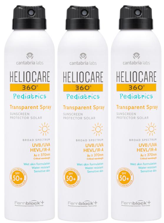 Imagen de Heliocare 360 Pediatrics Spray Transparente SPF50 - 3x200 ml 🌞 en OfertitasTOP