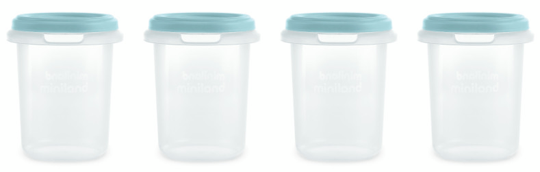 Miniland Set de 4 Herméticos Ocean 250 ml