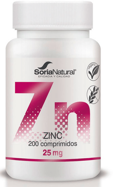 Soria Natural Zinc Liberación Sostenida 200 Comprimidos