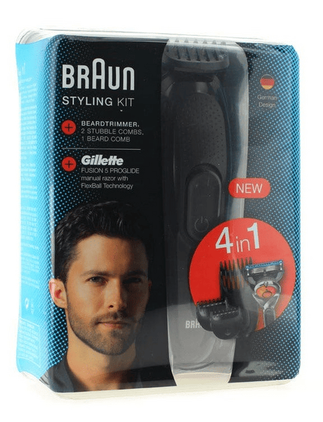 Braun Afeitadora Recargable y Maquinilla Fusion Proglide Styling Kit