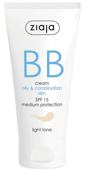Ziaja BB Cream Pieles Grasas y Mixtas SPF15 Tono Claro 50 ml