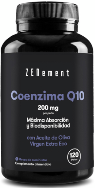 ZENement Coenzima Q10 + Aceite Oliva Virgen Extra Ecológico Español 120 Perlas