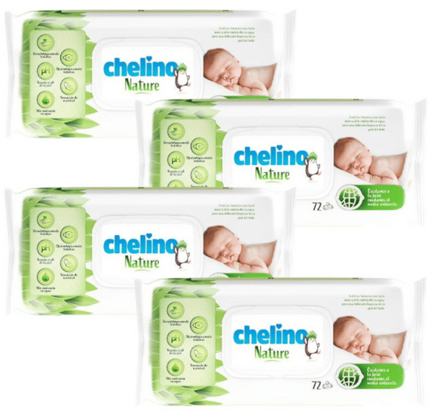 Chelino Nature Toallitas Infantiles 4x72 uds