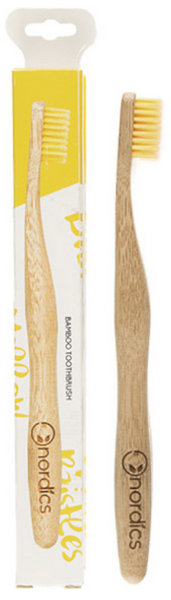 Nordics Cepillo Dental Bambú Amarillo