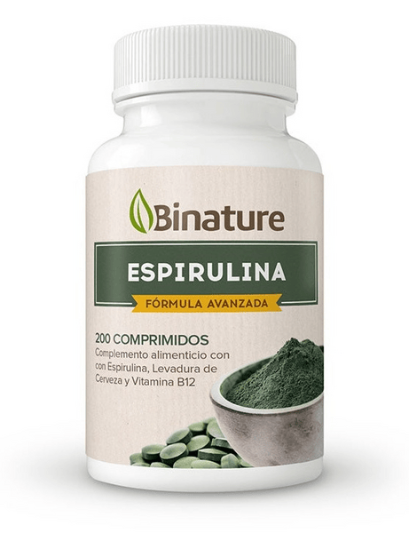 Binature Espirulina 400 mg 200 comprimidos