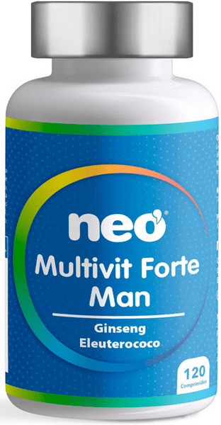 Neo Hombre Multivit Forte Man Ginseng Eleuterococo 120 Comprimidos - Imagen 3