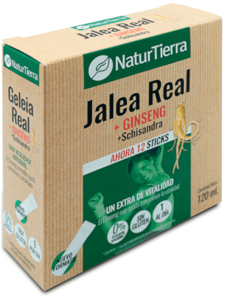 NaturTierra Jalea Real con Ginseng + Schisandra 12 Sticks