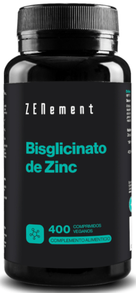 ZENement Bisglicinato de Zinc 400 Comprimidos Veganas