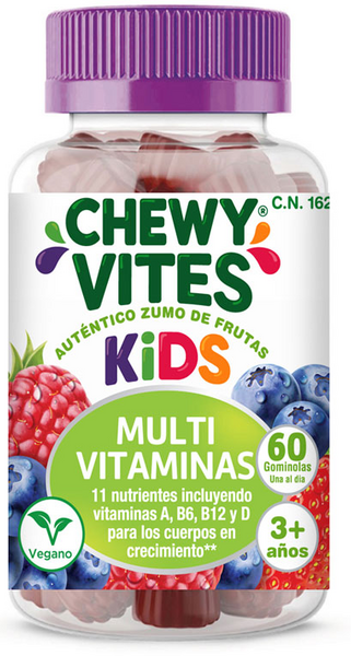 Chewy Vites Multivitaminas Niños TLC 60 Gominolas
