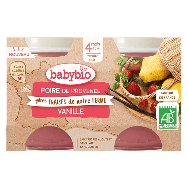 Poire Fraises Vanille Bio 260g 3