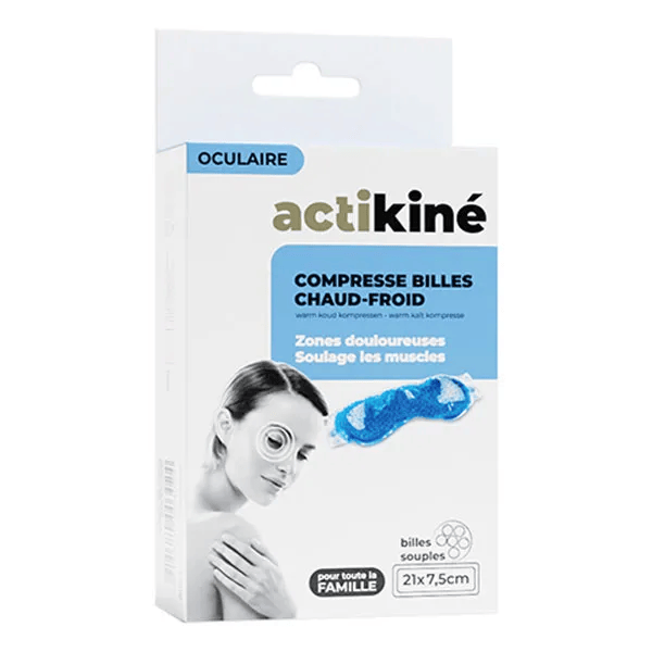 Actikiné Compresse Chaud Froid Masque Oculaire 21 x 7,5cm