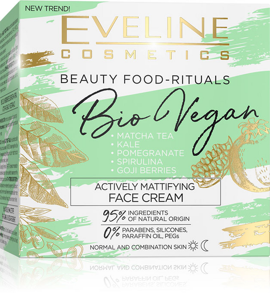 Eveline Cosmetics Bio Vegan Crema Facial Matificante 50 Ml