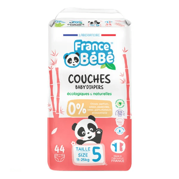 France Bébé Couches écologiques françaises  Taille 5 - 44 couches