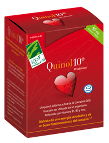 100% Natural Quinol10 50Mg 90 Cápsulas