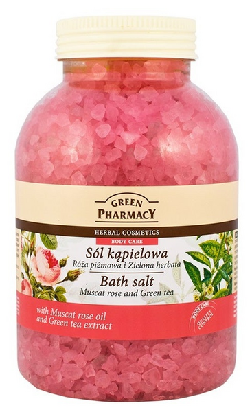Greenpharmacy Sal De Baño Con Rosa Mosqueta Y Té Verde 1,3kg