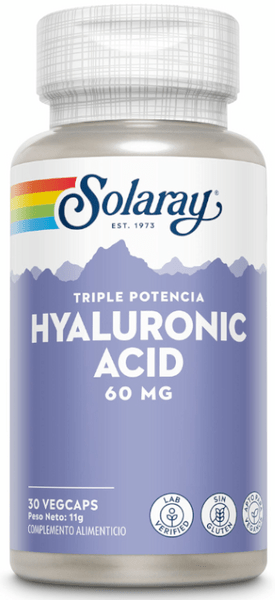 Solaray Hyaluronic Acid 60 Mg 30 Cápsulas Vegetales