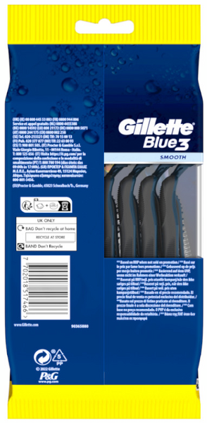 Gillette Blue3 Smooth Maquinillas Desechables 14+2 Uds