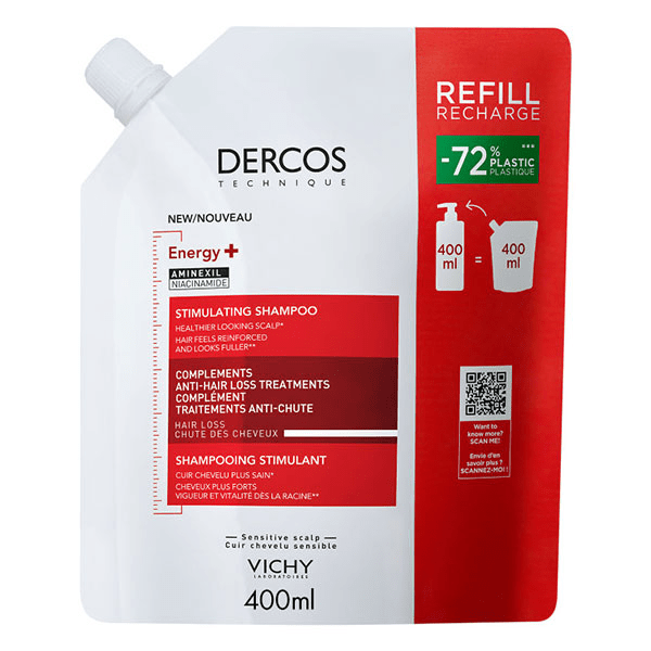 Dercos Shampooing stimulant anti-chute à l'Aminexil en éco-recharge 400ml 4