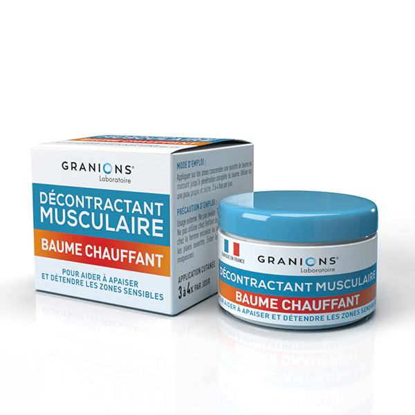 GRANIONS Baume Chauffant - Huile Essentielle - Camphre - Détente Musculaire 3