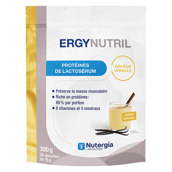 Ergynutril Vanille Protéines de Lactosérum 300g 3