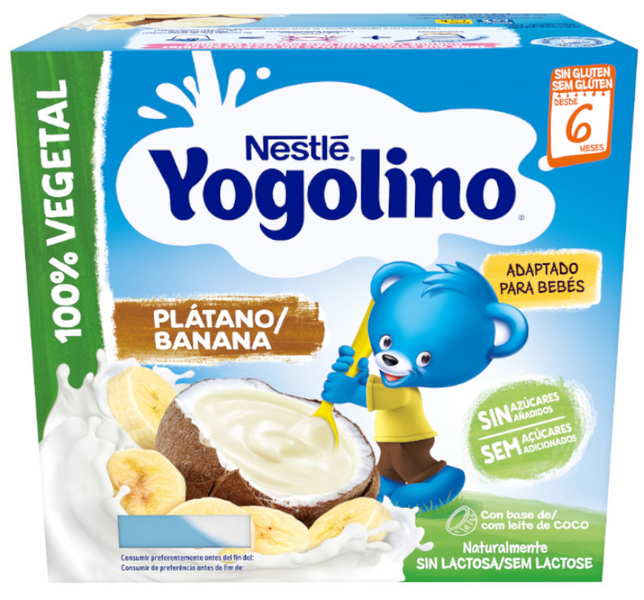 Nestlé Yogolino Coco Y Plátano +6m 4x100 Gr