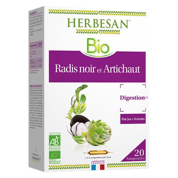 Radis Noir Artichaut Bio 20 ampoules 10ml 2