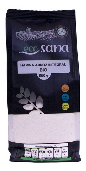 Ecosana Harina De Arroz Integral Bio 500g