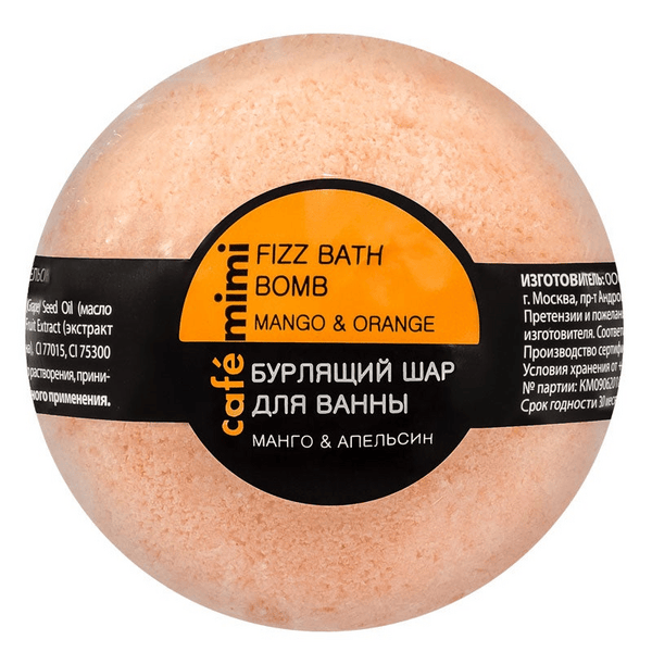 Café Mimi Bomba Baño Efervescente Mango y Naranja 120 gr