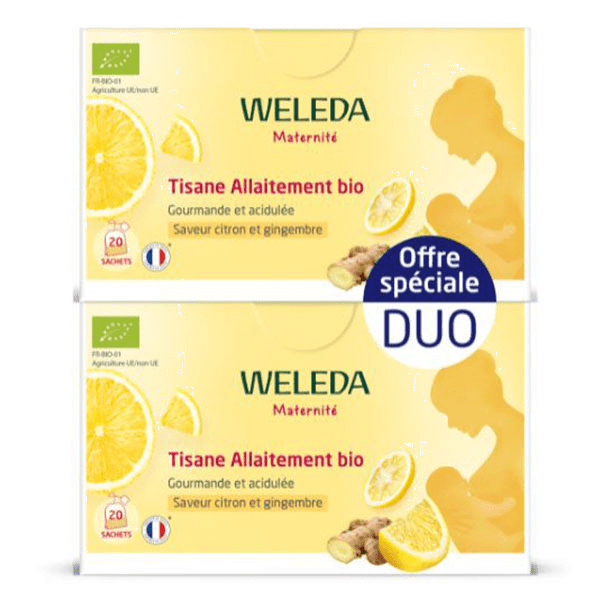 Duo Tisane Allaitement bio Citron Gingembre lot de 2x 20 sachets 4