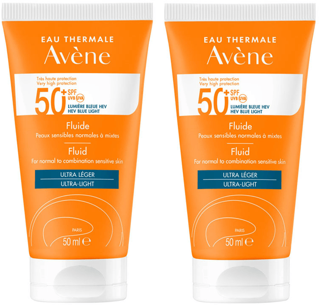 Avène Fluido Solar SPF50+ 2x50 ml
