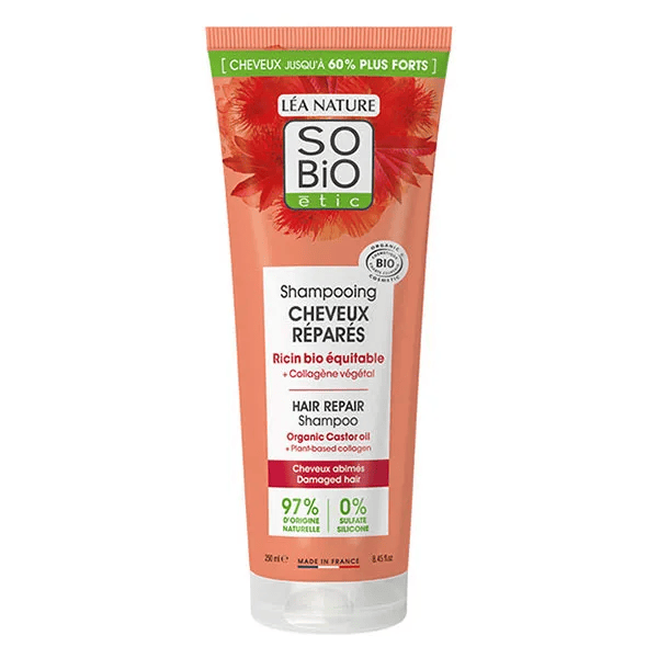 Shampooing cheveux réparés bio 250ml