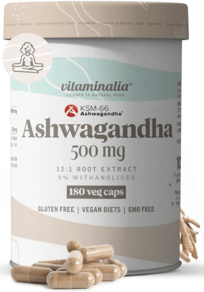 Vitaminalia Ashwagandha KSM-66 500mg 180 Cápsulas