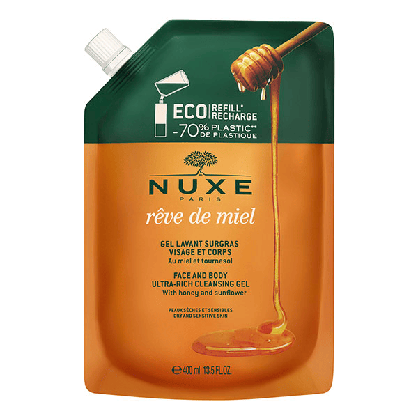 Rêve de Miel Éco-recharge Gel Lavant Surgras Visage et Corps 400ml 3