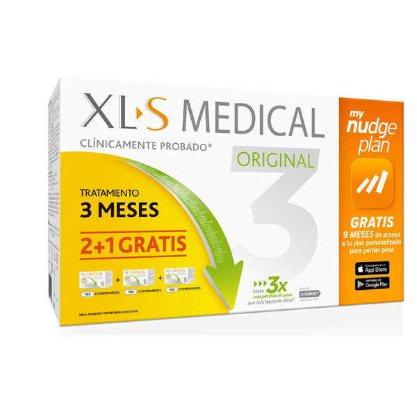 XLS Medical Original Captagrasas Tratamiento 3 Meses + My Nudge Plan