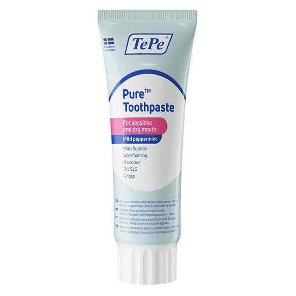 Dentifrice Pure menthe douce +7 ans Pour une bouche sèche et gencives sensibles 75 ml