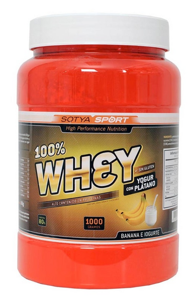 Sotya Proteína Whey 100% Plátano Y Yogurt 1000g