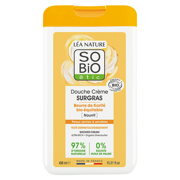 So'Bio Étic Douche Crème Surgras au Beurre de Karité Bio 450ml 2
