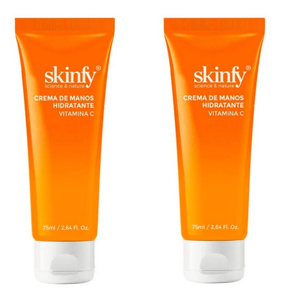 Skinfy Crema de Manos Hidratante Vitamina C  2x75ml